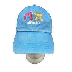 Yachtclub Mexico Hat Blue One Size Strapback Embroidered Vacation Adjustable